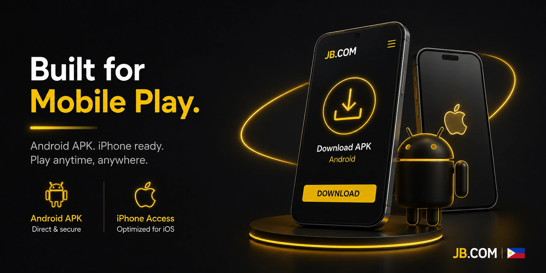 JB.COM mobile APK download for Android and iPhone players in Philippines